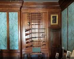 The Gunroom of the house is one of the largest existing wallpaper schemes of the 18th century existing across the UK. Other attractions of the house a